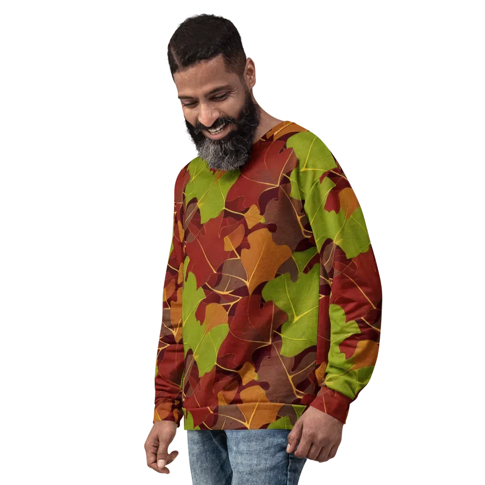 Ginkgo Grove on Sweatshirt — Left Front