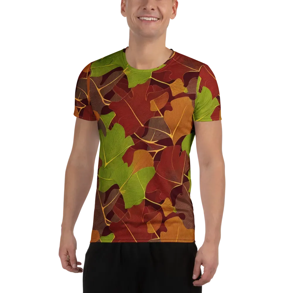 Ginkgo Grove on Men's Athletic T-Shirt — Front