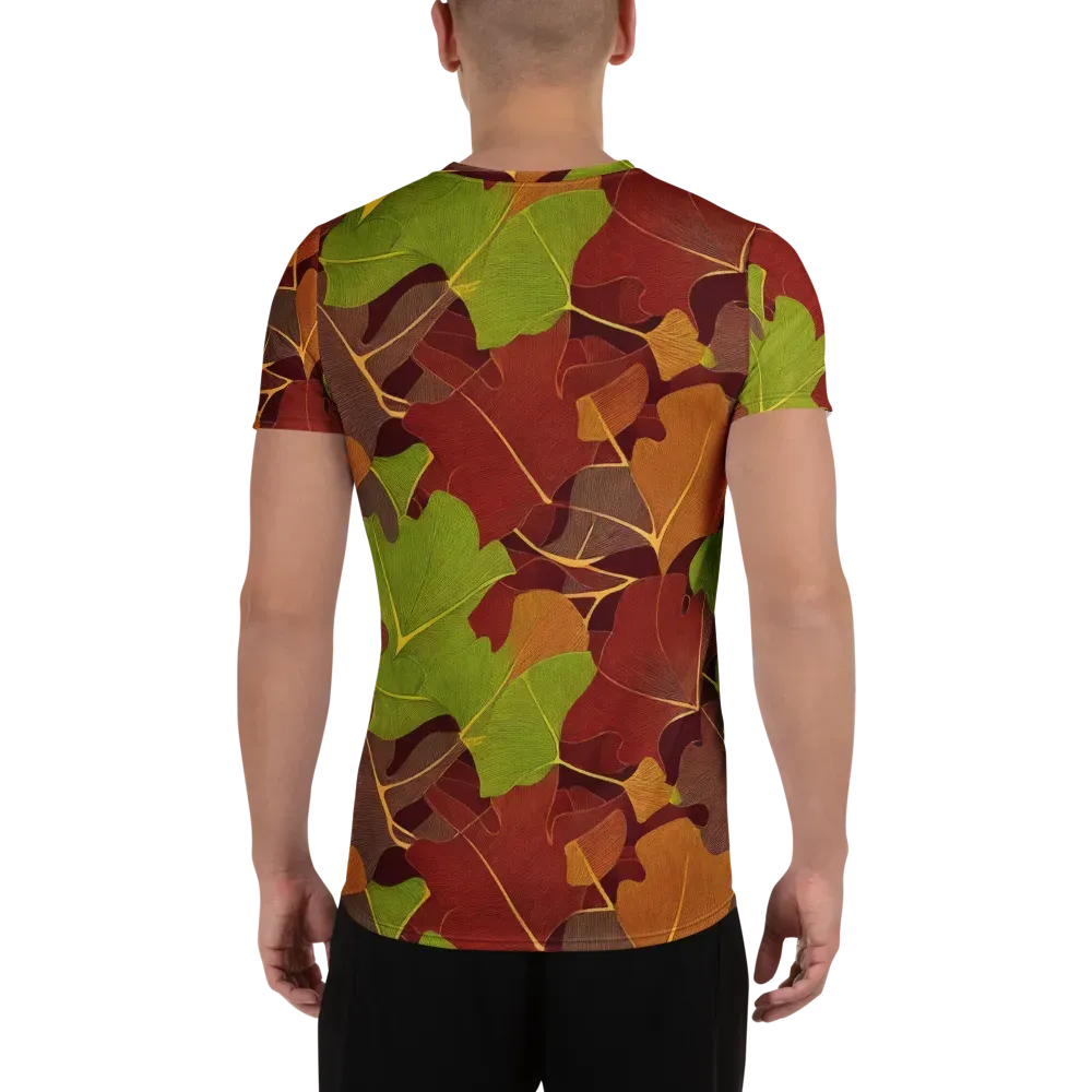 Ginkgo Grove on Men's Athletic T-Shirt — Back