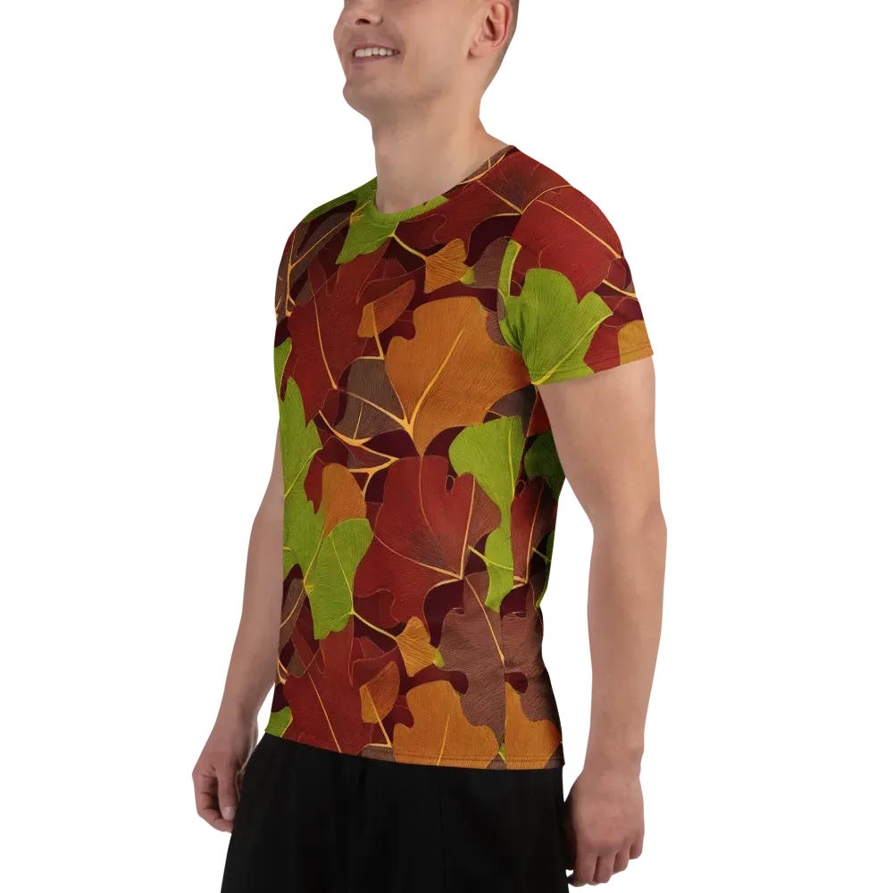 Ginkgo Grove on Men's Athletic T-Shirt — Left