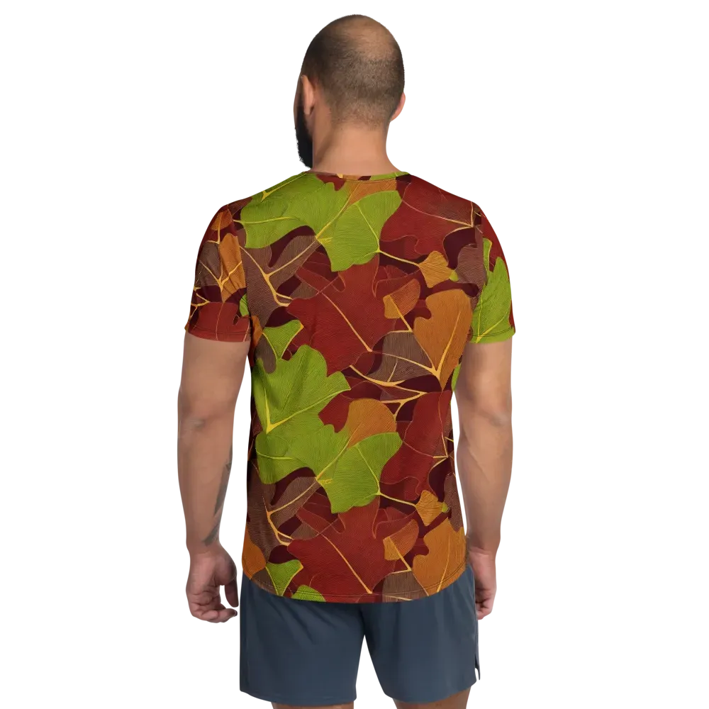 Ginkgo Grove on Men's Athletic T-Shirt — Back