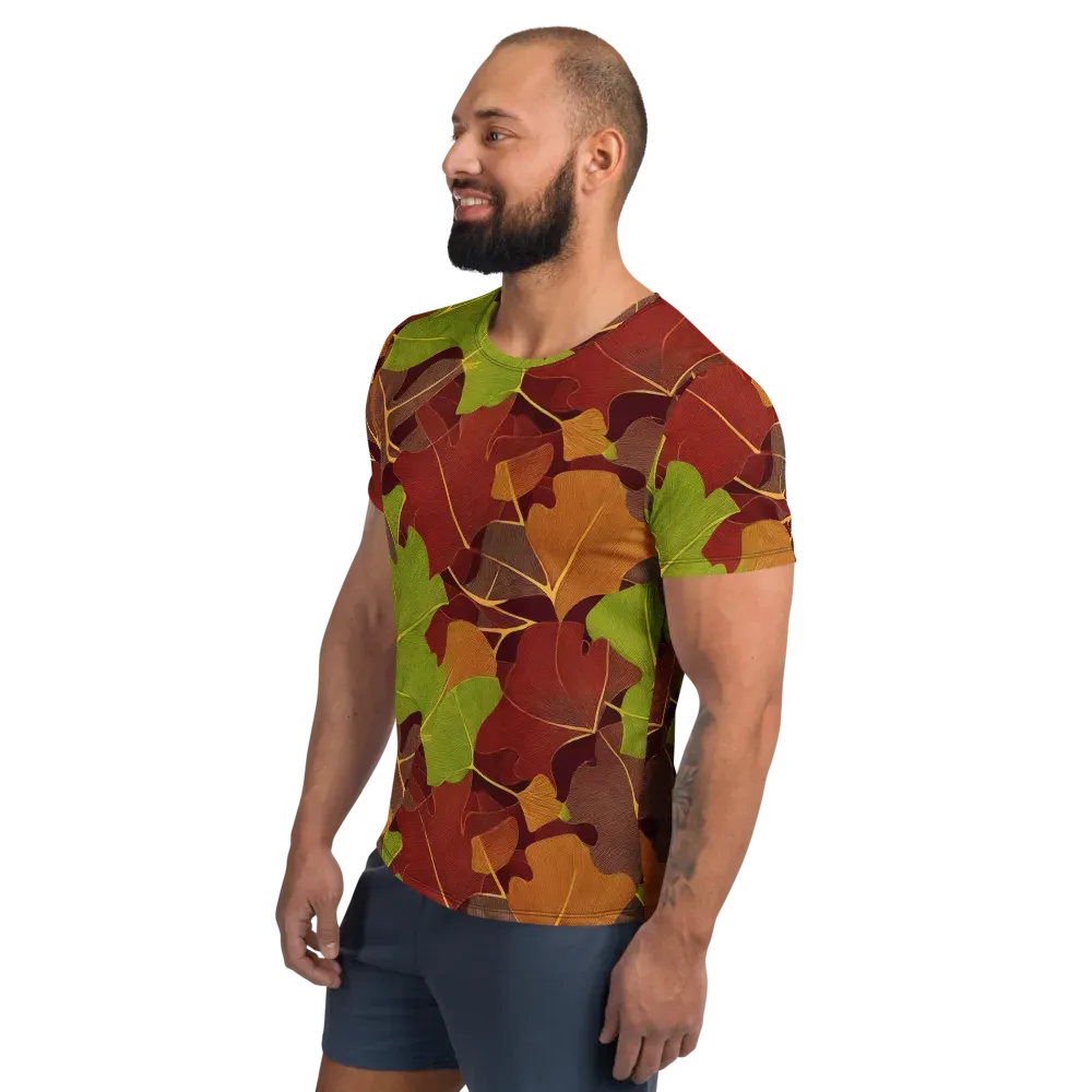 Ginkgo Grove on Men's Athletic T-Shirt — Left