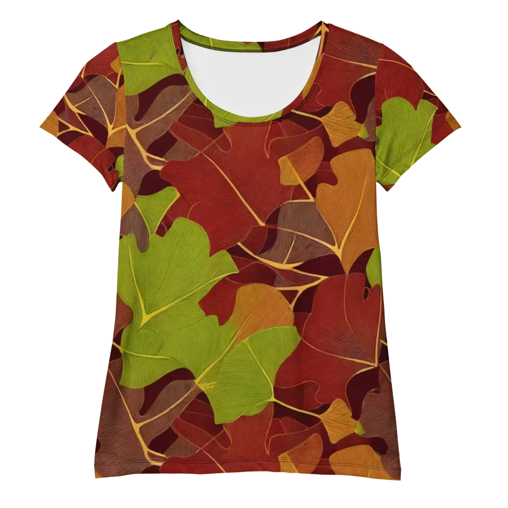 Ginkgo Grove on Women's Athletic T-Shirt — Front