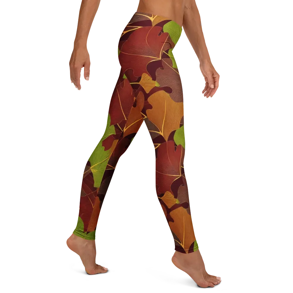 Ginkgo Grove on Leggings — Right