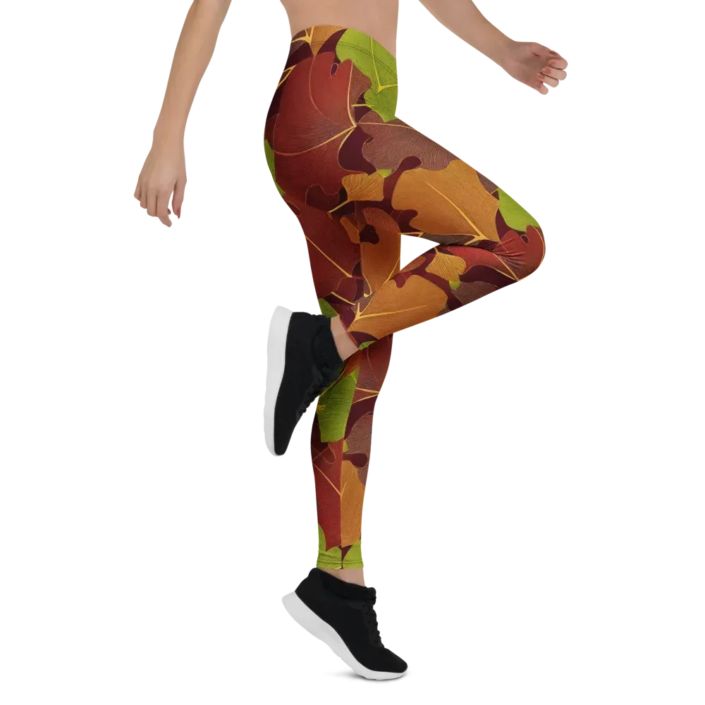 Ginkgo Grove on Leggings — Right