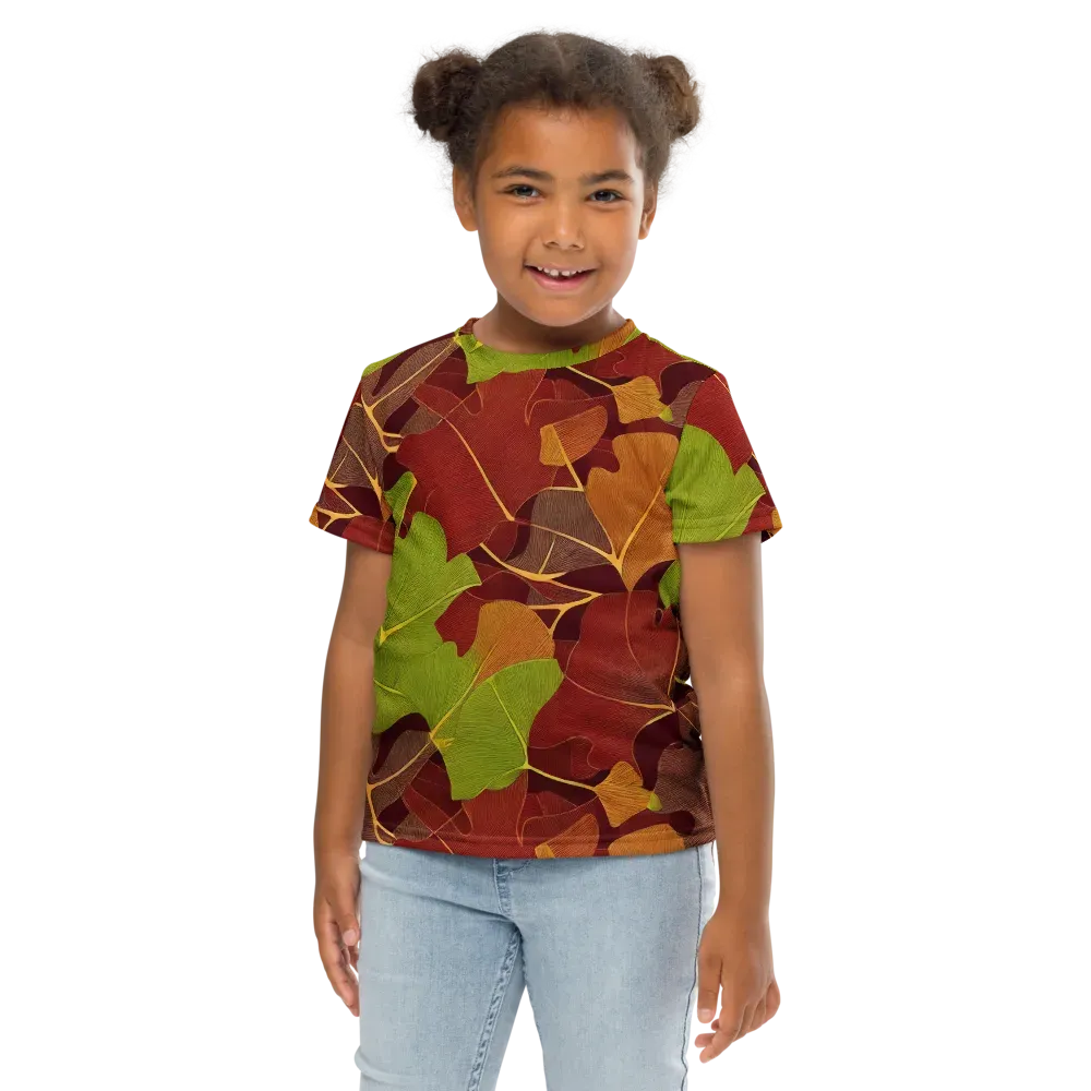 Ginkgo Grove on Kids Crew Neck T-Shirt — Front