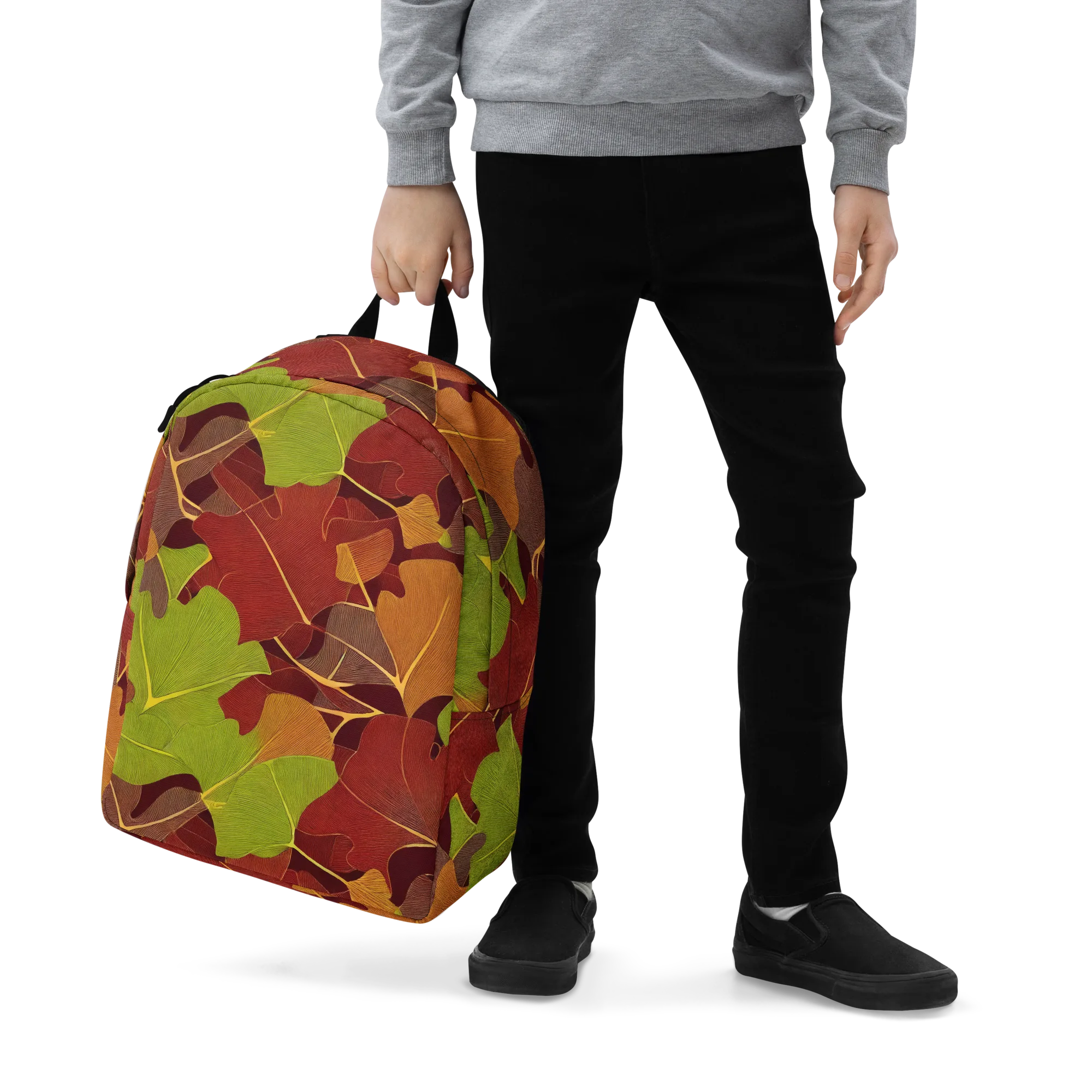 Ginkgo Grove on Minimalist Backpack — Zoomed-in