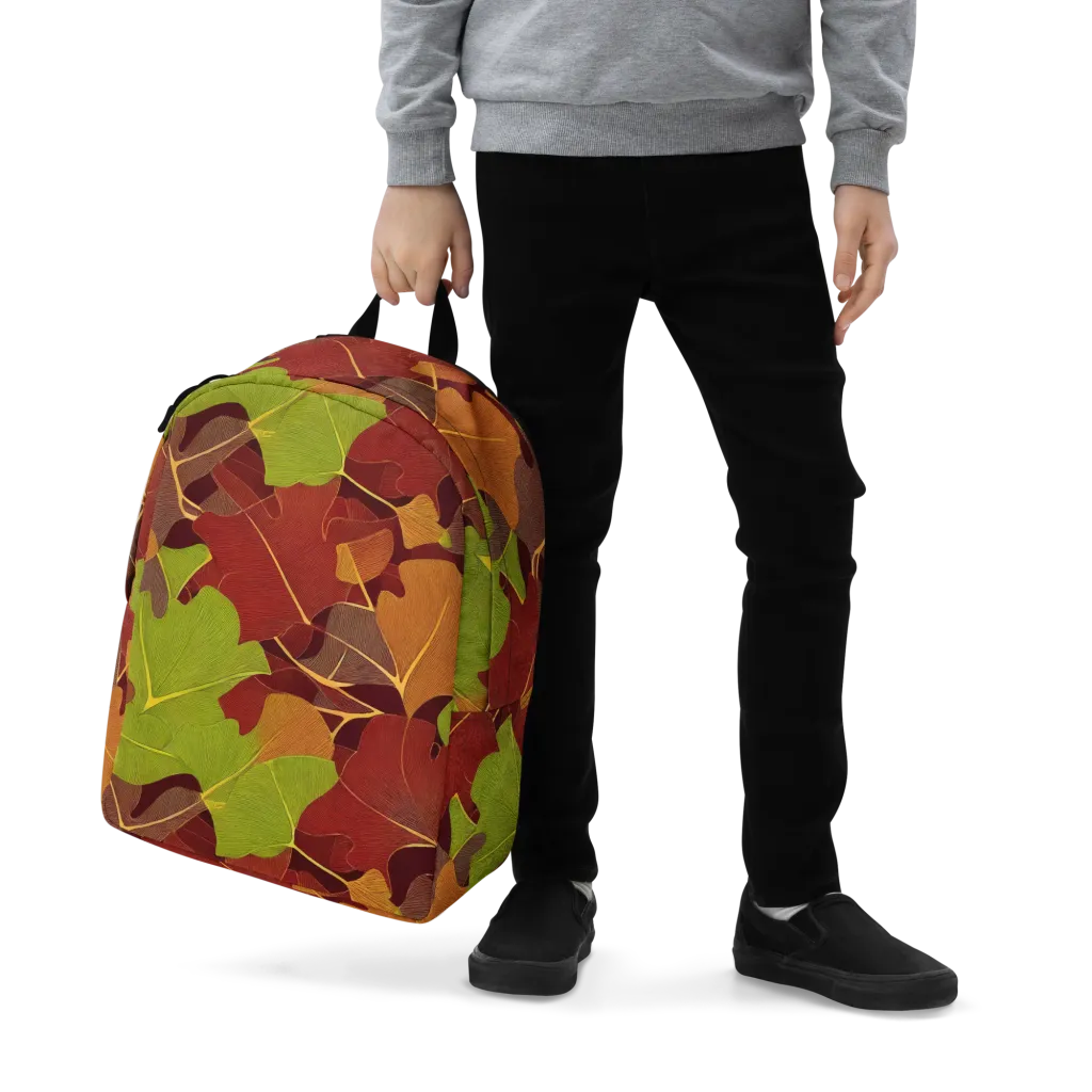 Ginkgo Grove on Minimalist Backpack — Zoomed-in