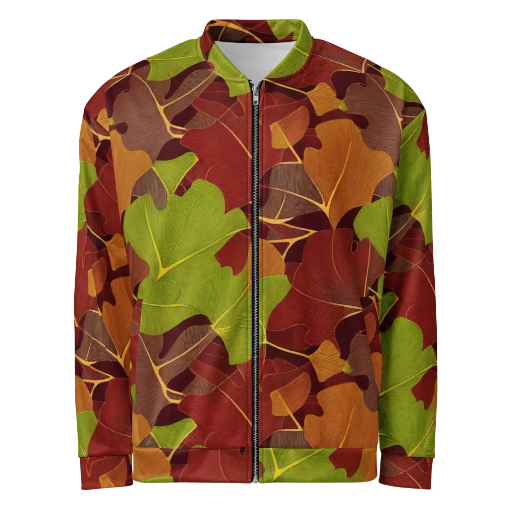 Ginkgo Grove on Bomber Jacket — Front