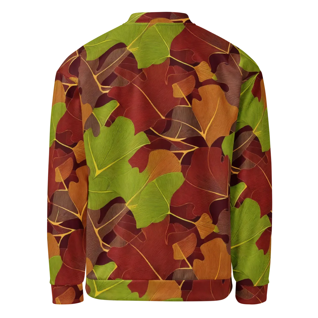 Ginkgo Grove on Bomber Jacket — Back