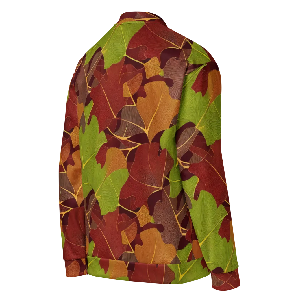 Ginkgo Grove on Bomber Jacket — Right Back