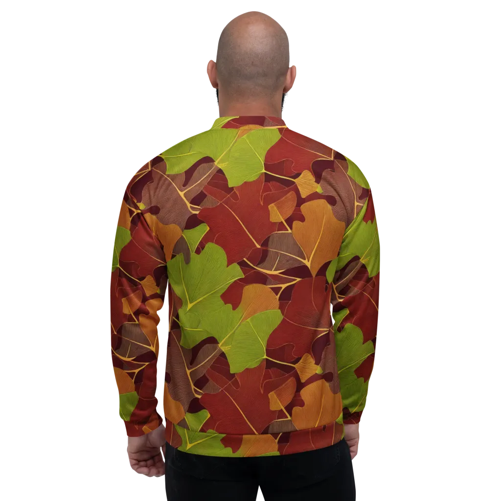 Ginkgo Grove on Bomber Jacket — Back