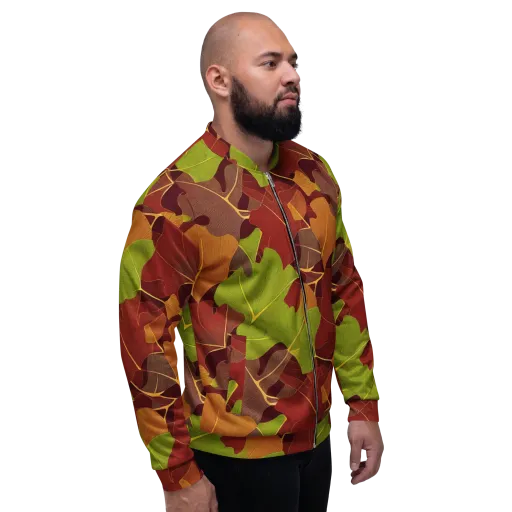 Ginkgo Grove on a Bomber Jacket