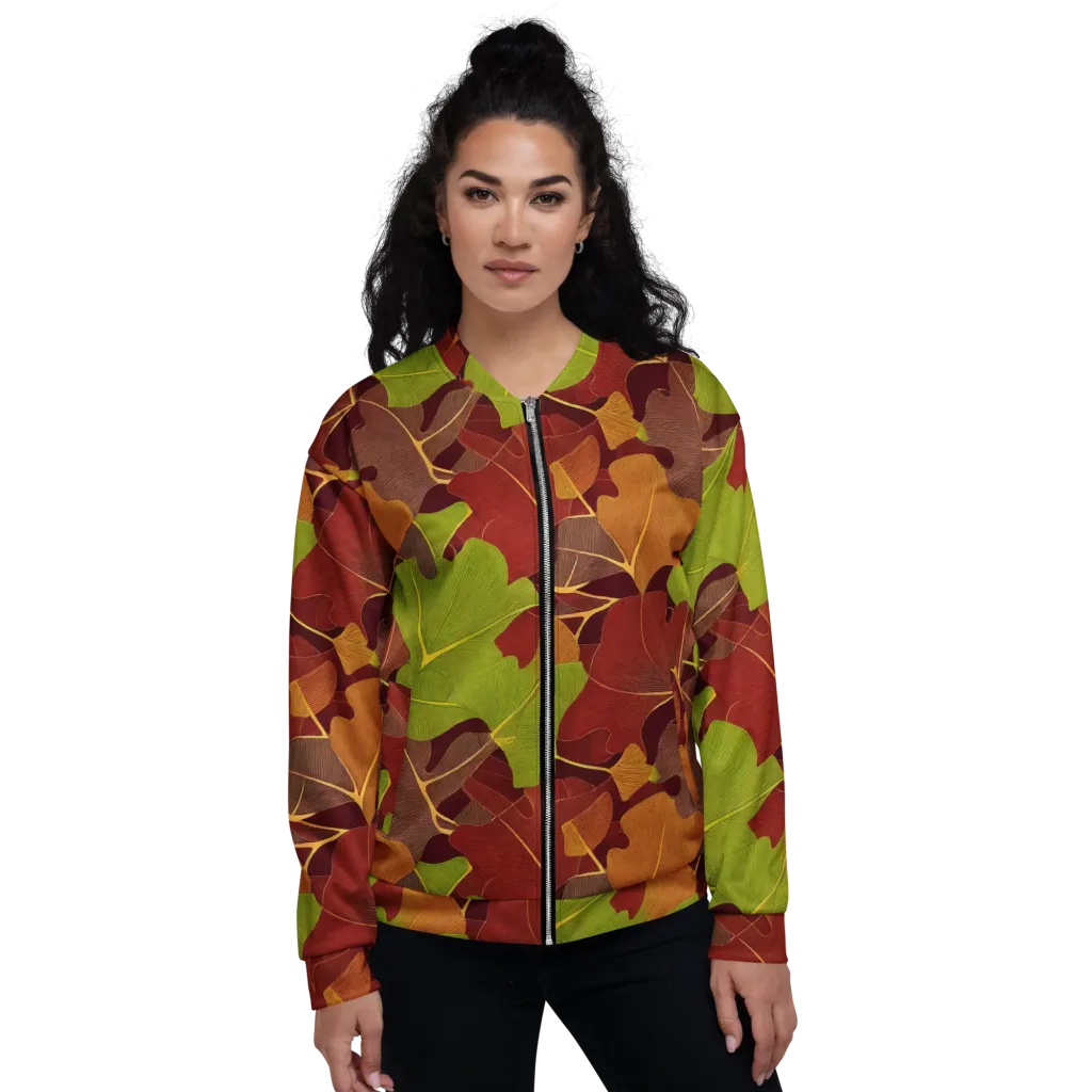 Ginkgo Grove on Bomber Jacket — Front