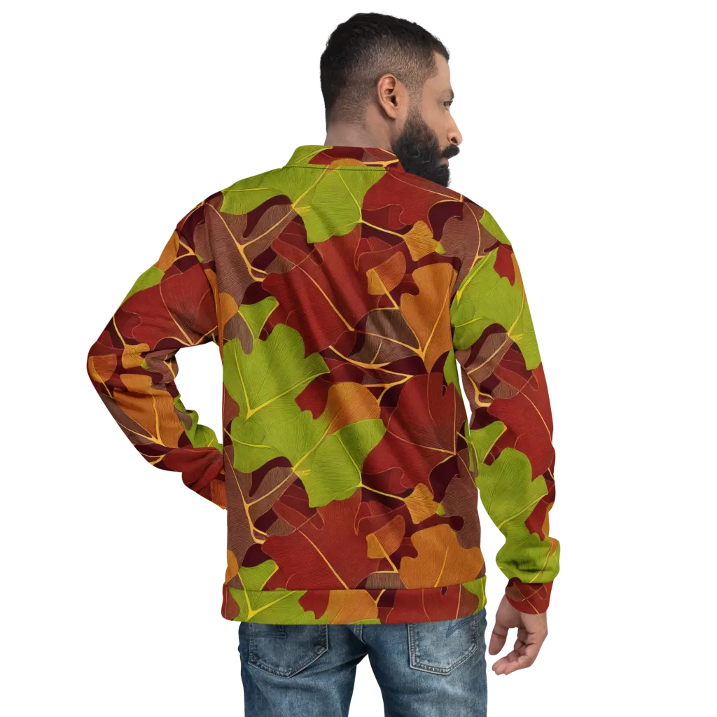 Ginkgo Grove on Bomber Jacket — Back