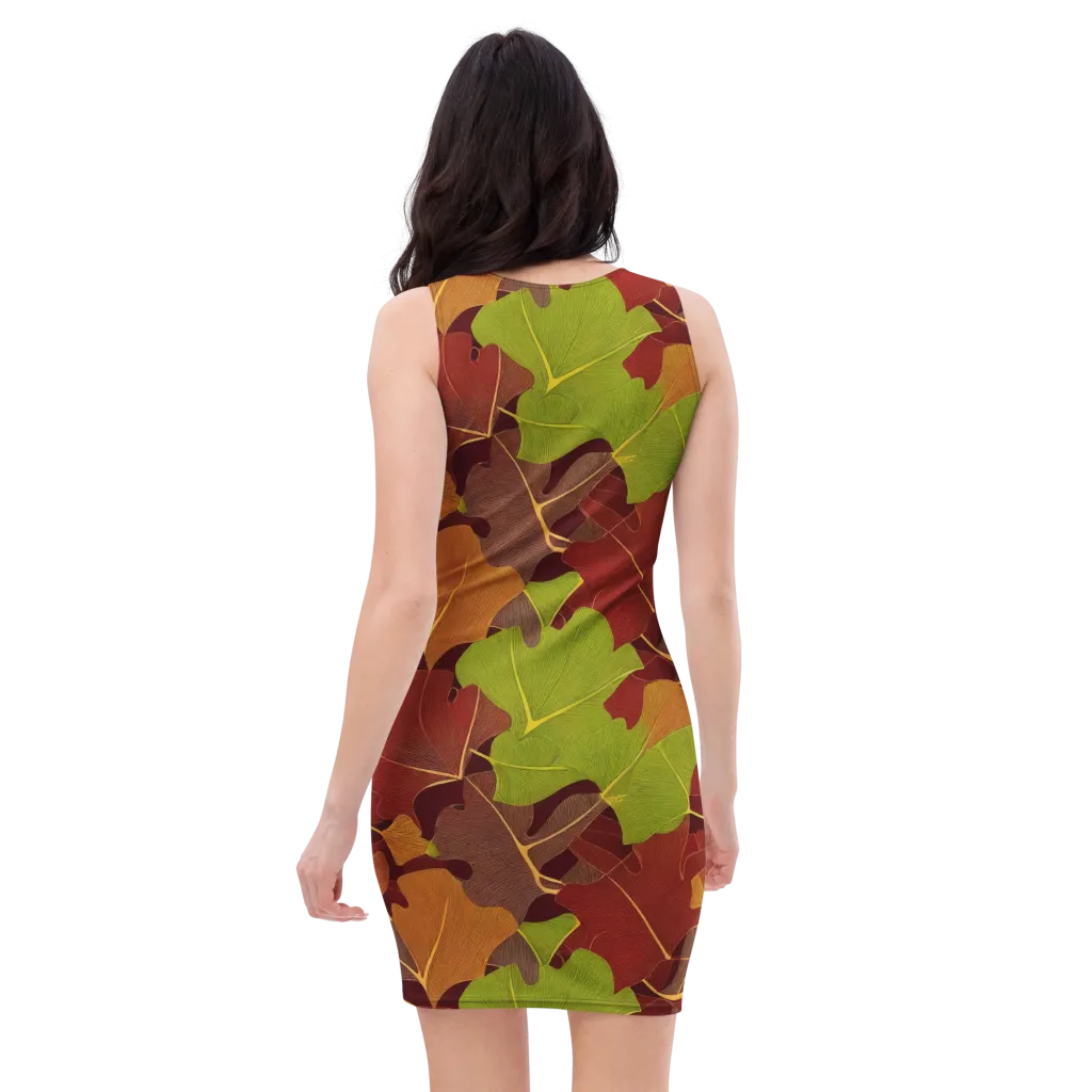Ginkgo Grove on Bodycon Dress — Back
