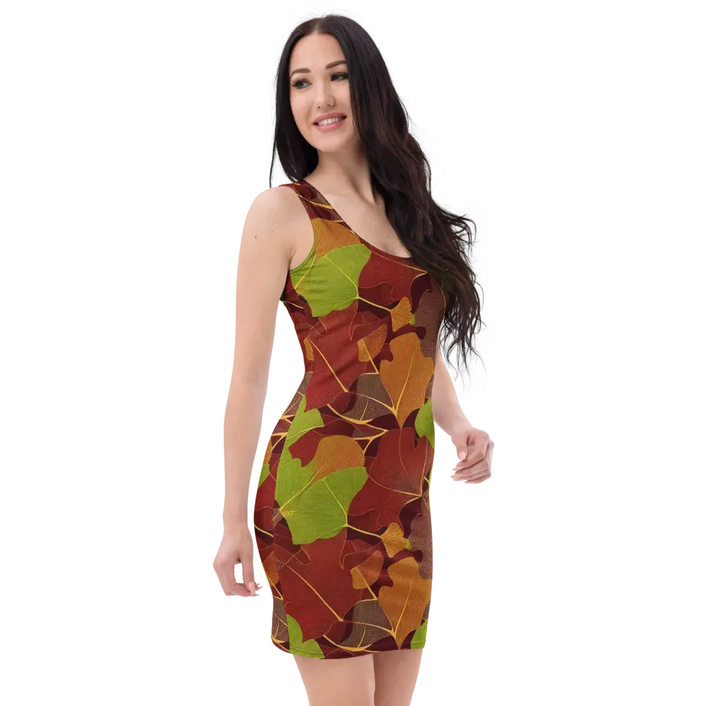 Ginkgo Grove on Bodycon Dress — Right Front