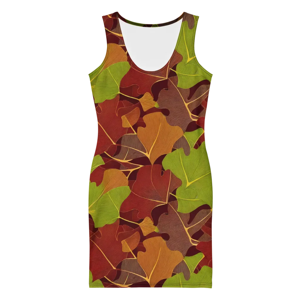 Ginkgo Grove on Bodycon Dress — Front
