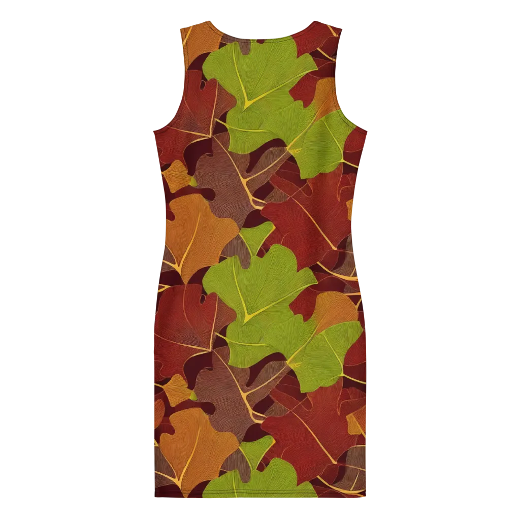 Ginkgo Grove on Bodycon Dress — Back