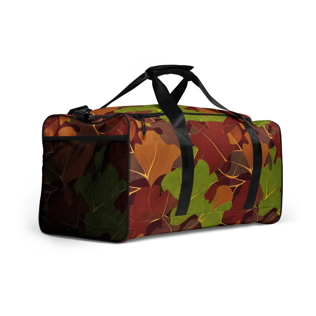 Ginkgo Grove on Duffle Bag — Right Front