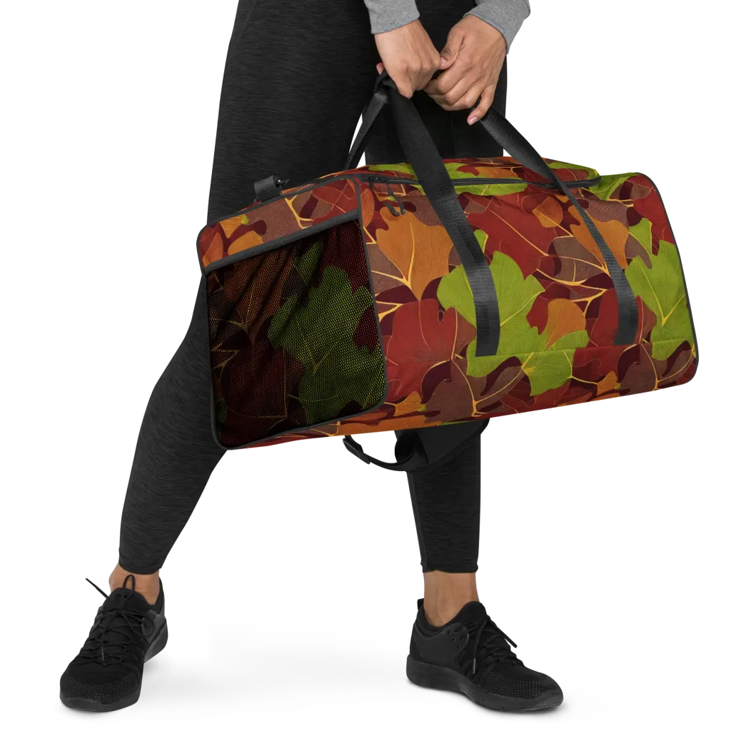 Ginkgo Grove on Duffle Bag — Right Front