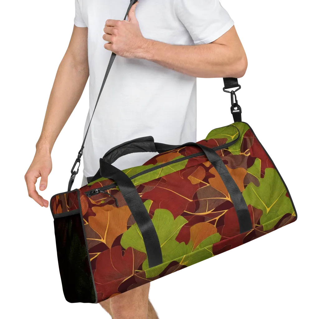 Ginkgo Grove on Duffle Bag — Right Front