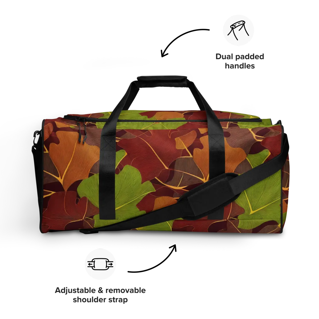 Ginkgo Grove on Duffle Bag — Front