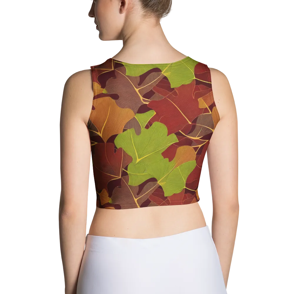 Ginkgo Grove on Crop Top — Back
