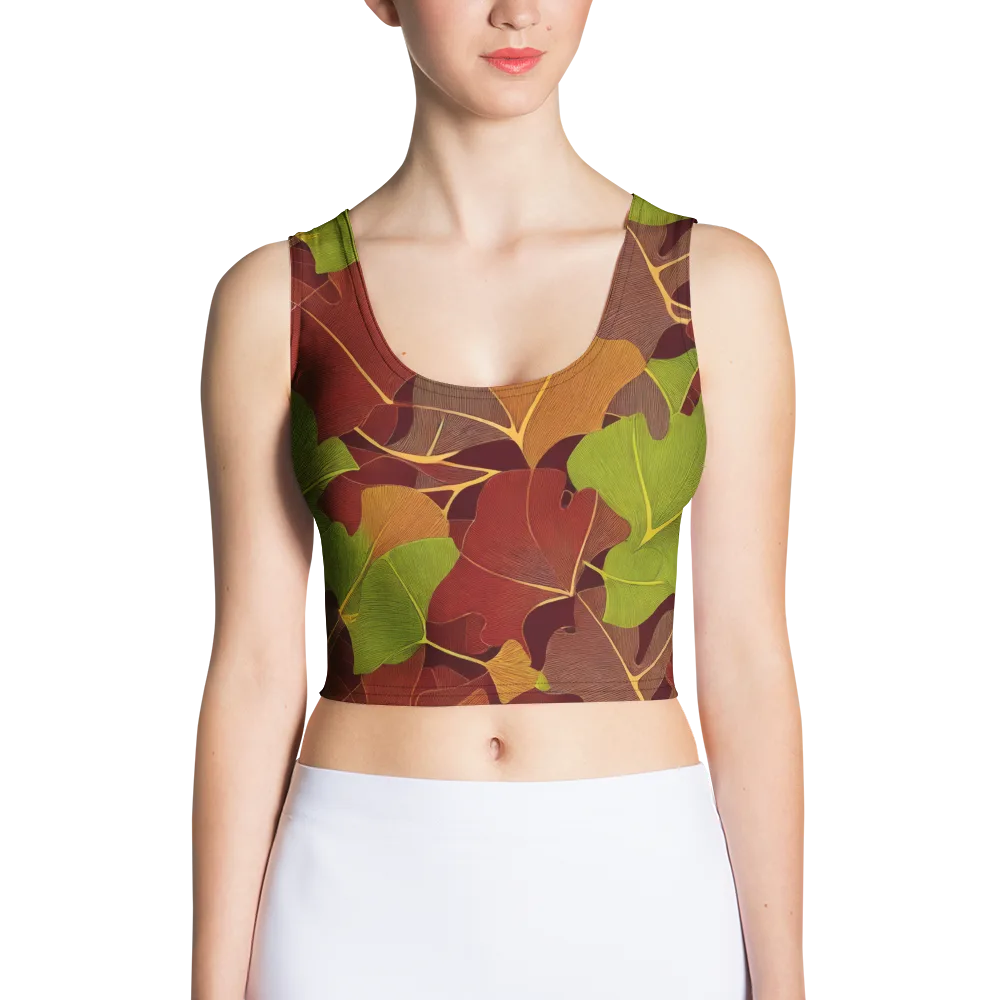 Ginkgo Grove on Crop Top — Front