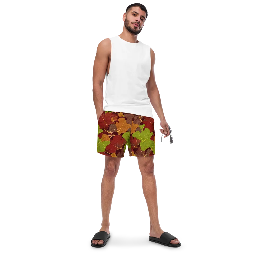 Ginkgo Grove on Swim Trunks — Front