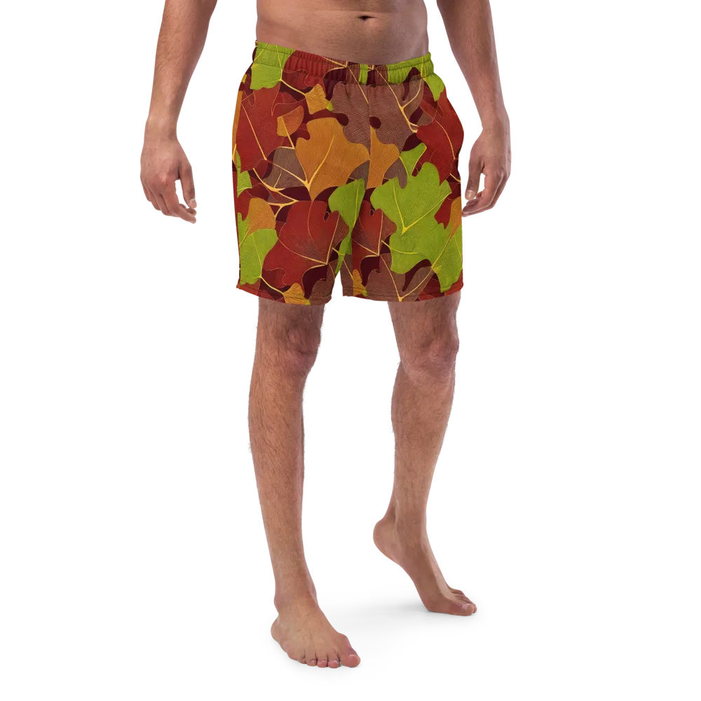 Ginkgo Grove on Swim Trunks — Front