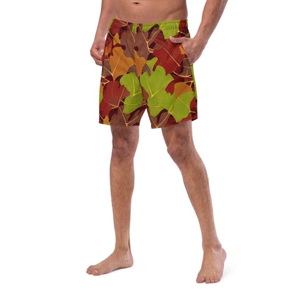Ginkgo Grove on Swim Trunks — Left Front