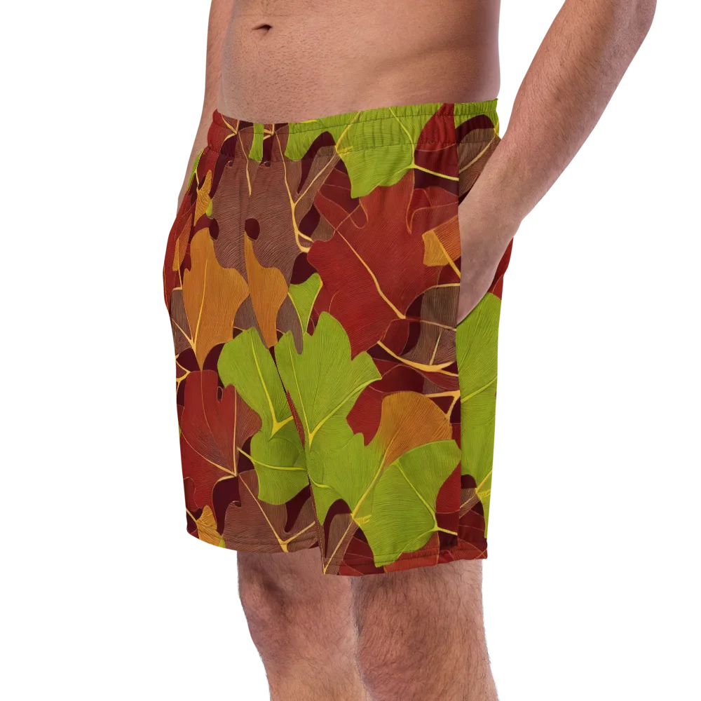 Ginkgo Grove on Swim Trunks — Left Front