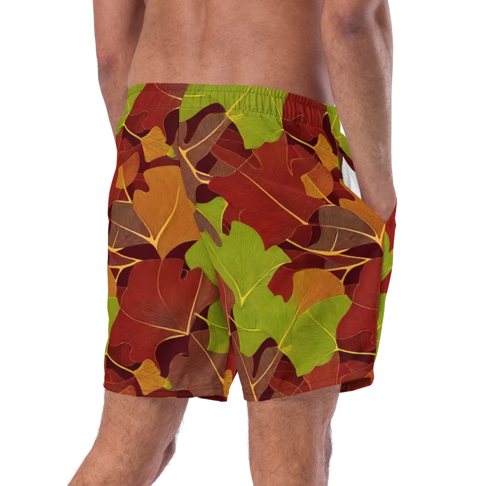 Ginkgo Grove on Swim Trunks — Right Back