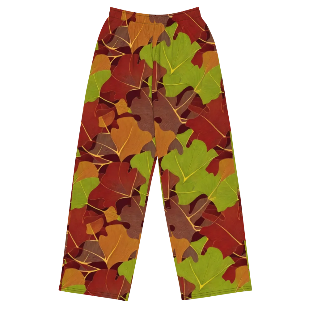 Ginkgo Grove on Wide-Leg Pants — Front