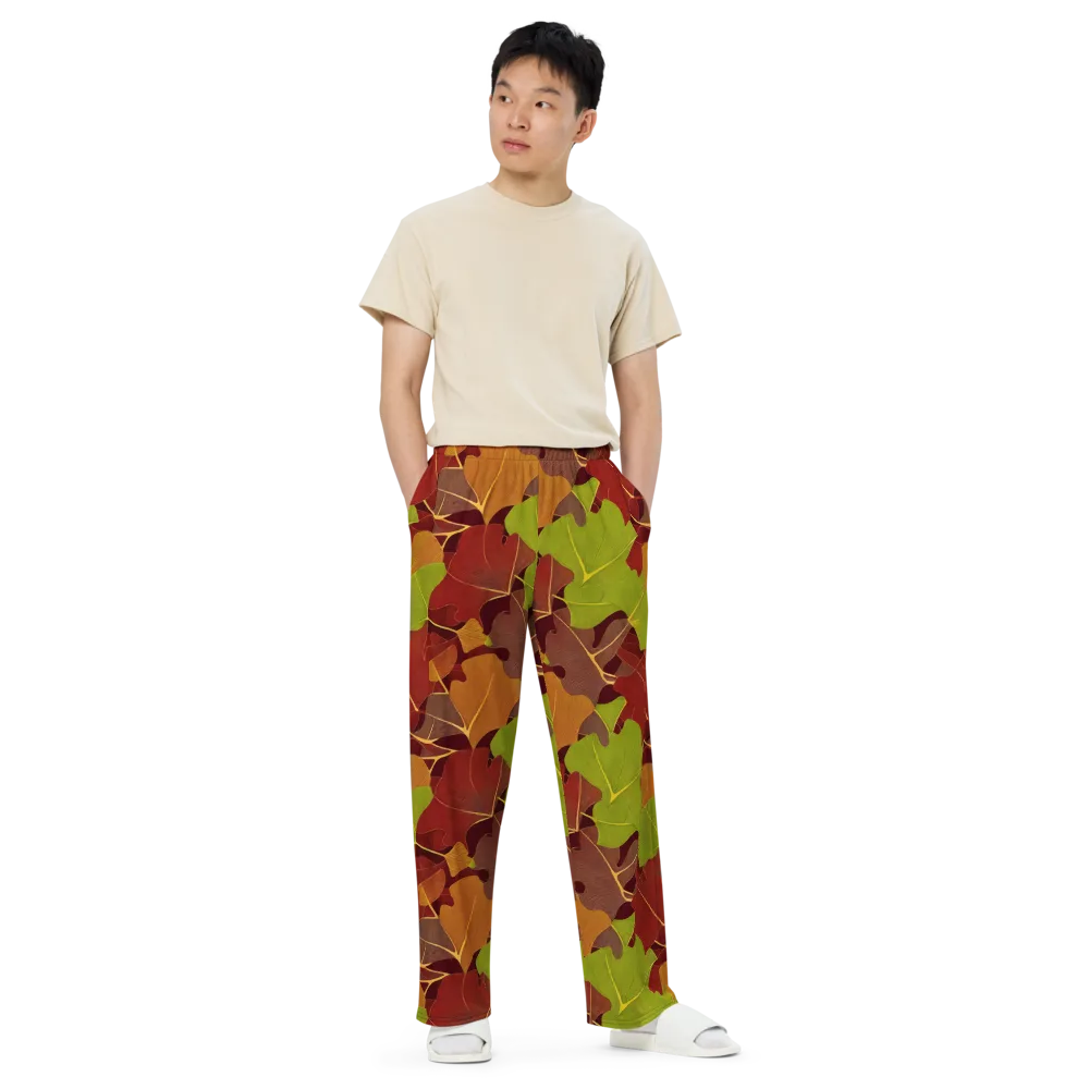 Ginkgo Grove on Wide-Leg Pants — Front