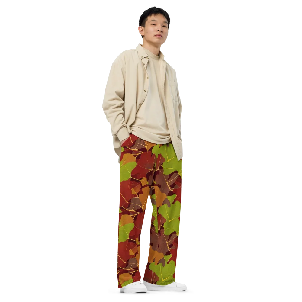 Ginkgo Grove on Wide-Leg Pants — Right Front