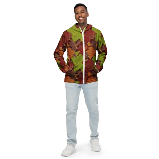 Ginkgo Grove on a Men's Windbreaker