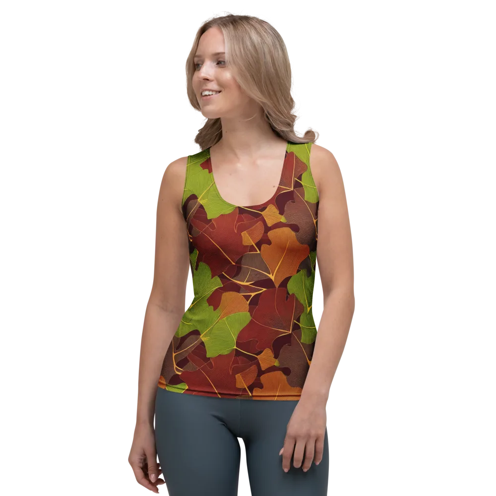Ginkgo Grove on Women's Tank Top — Front
