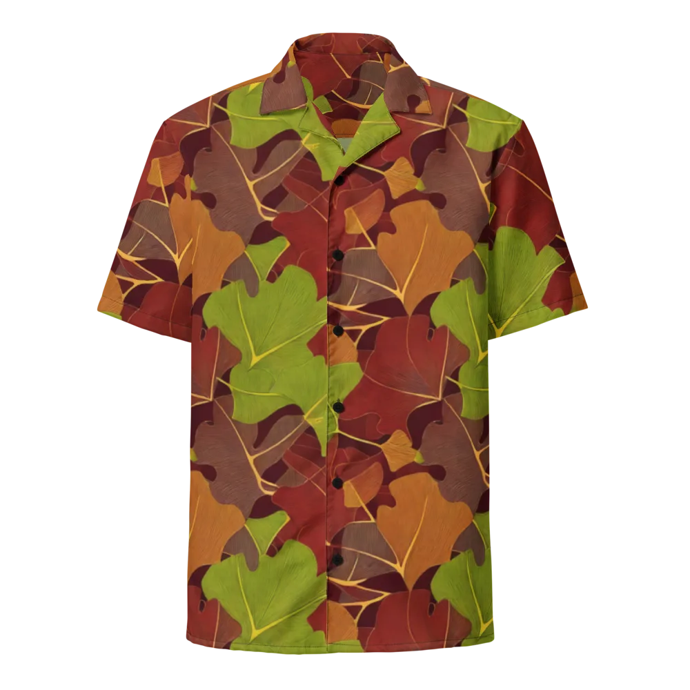 Ginkgo Grove on Button Shirt — Front