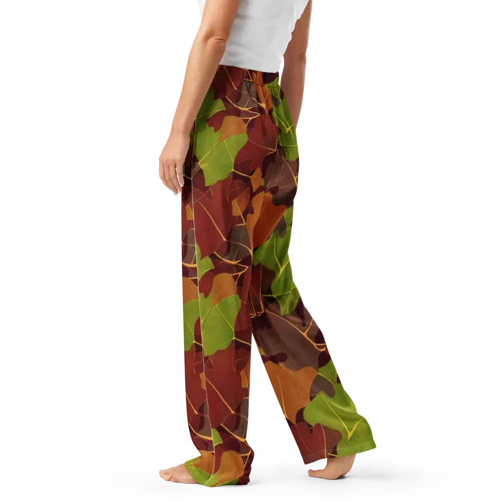 Ginkgo Grove on Women's Pajama Pants — Left