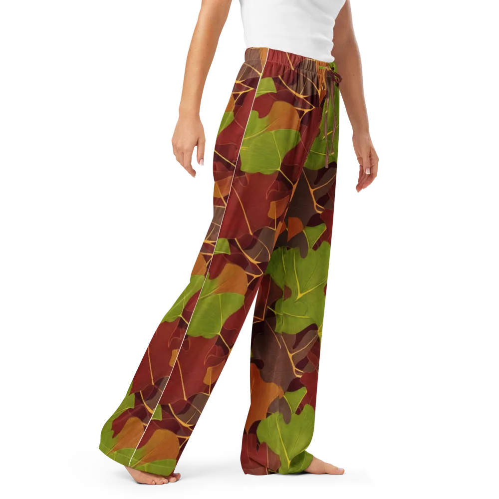 Ginkgo Grove on Women's Pajama Pants — Right Front