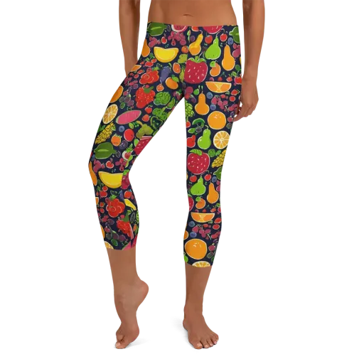 Midnight Market on a Capri Leggings