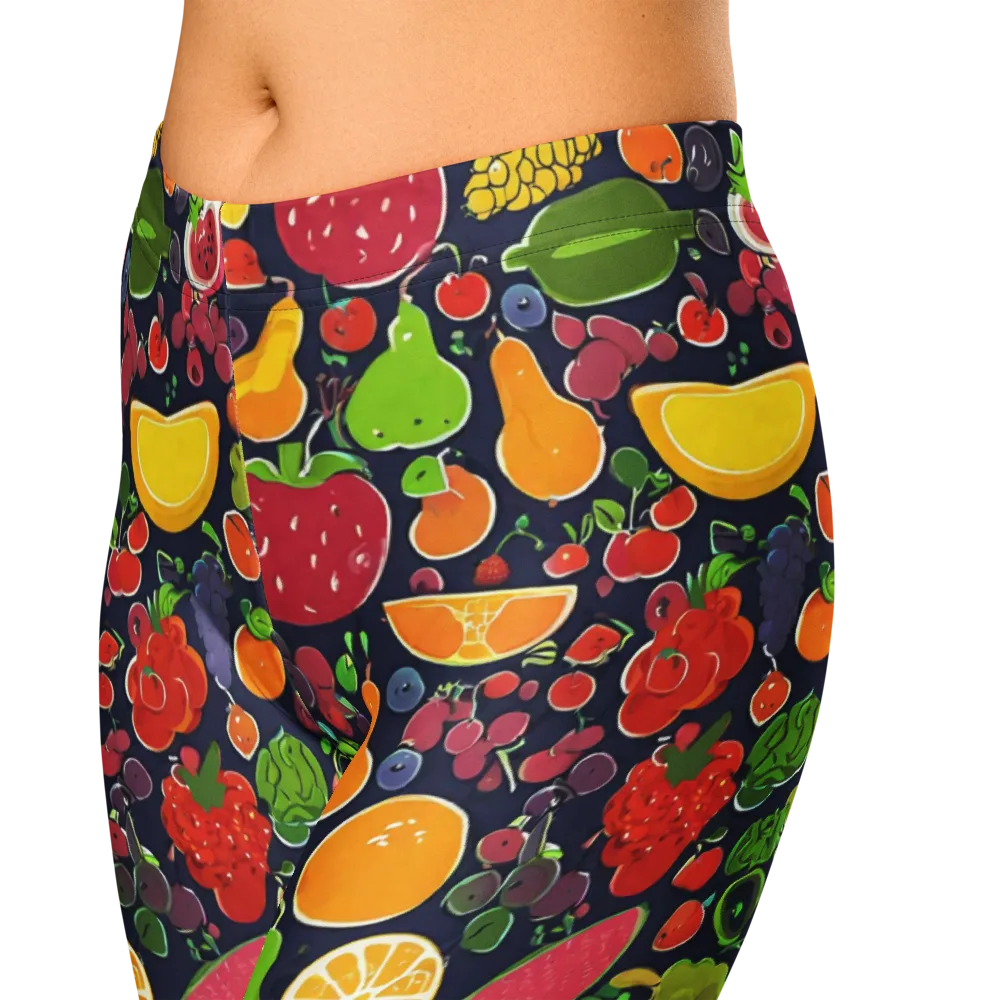 Midnight Market on Capri Leggings — Zoomed-in