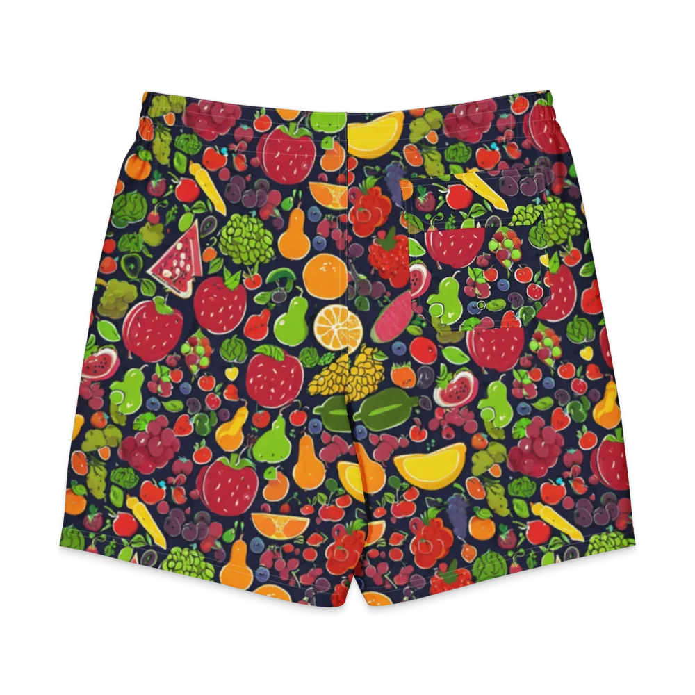 Midnight Market on Men's Board Shorts — Back