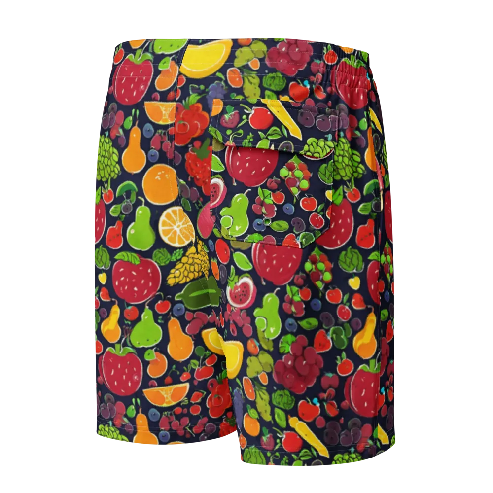 Midnight Market on Men's Board Shorts — Back