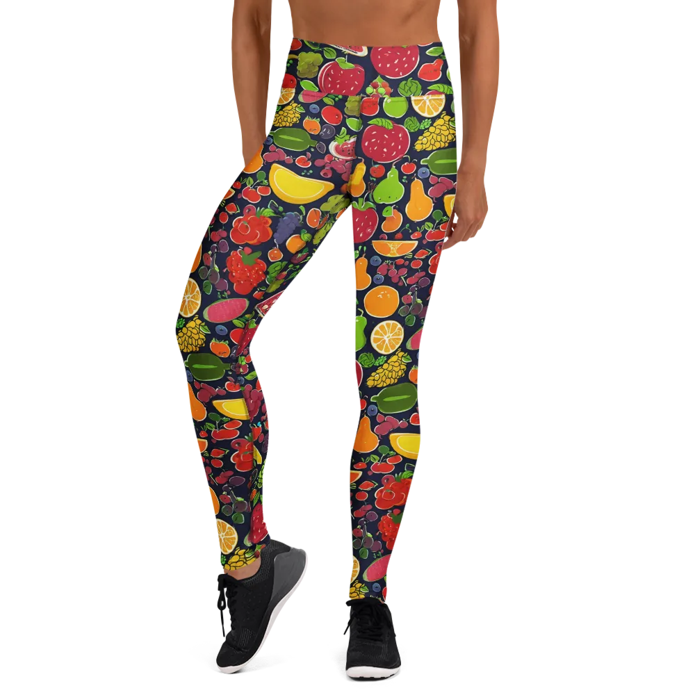 Midnight Market on Yoga Leggings — Front