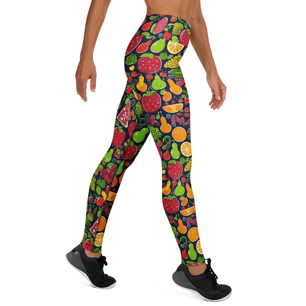 Midnight Market on Yoga Leggings — Right
