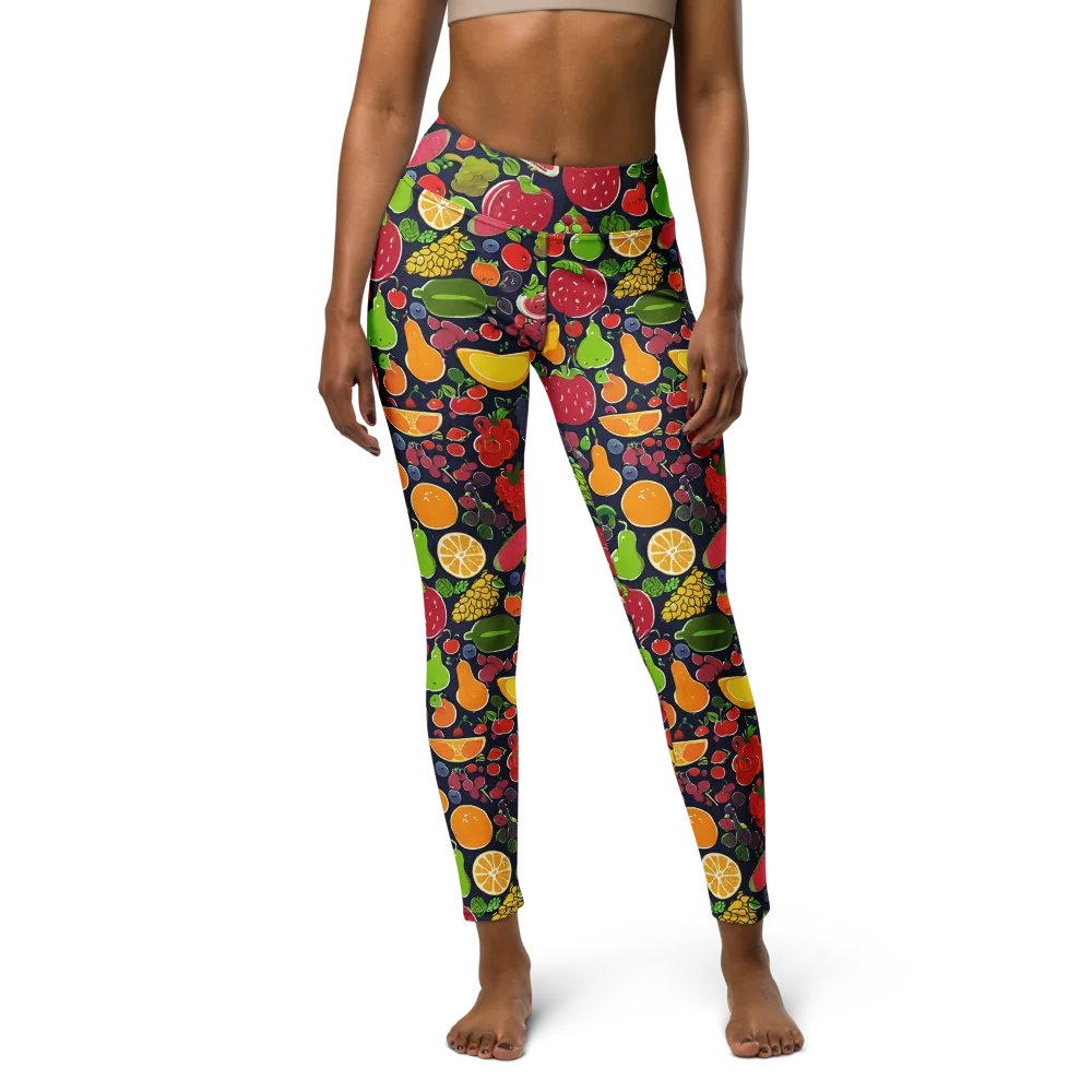 Midnight Market on Yoga Leggings — Front