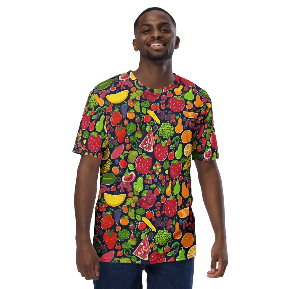 Midnight Market on Men's Crew Neck T-Shirt — Front